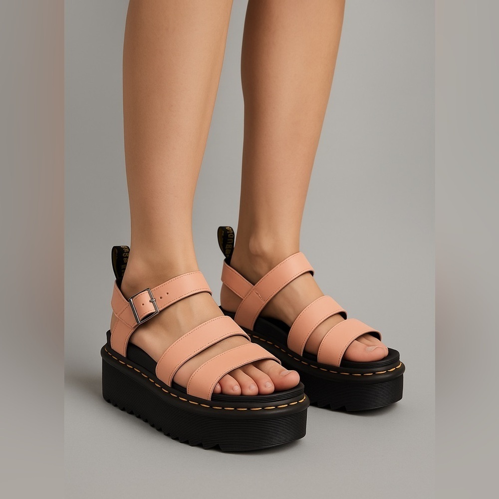 952- Dr Martens Soft Air Platforms Sandals Size 7 NWT